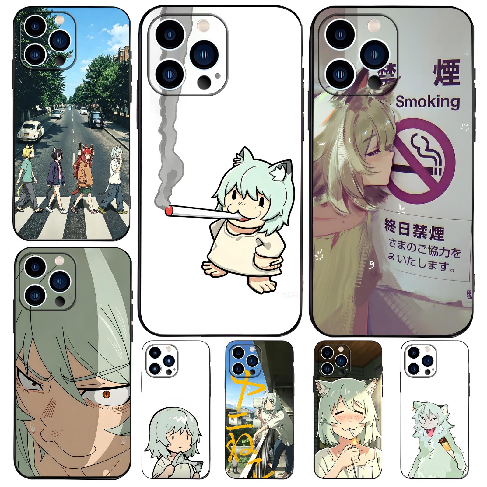 Mini Pc Case - Chainsmoker Cat Phone Case For iPhone17