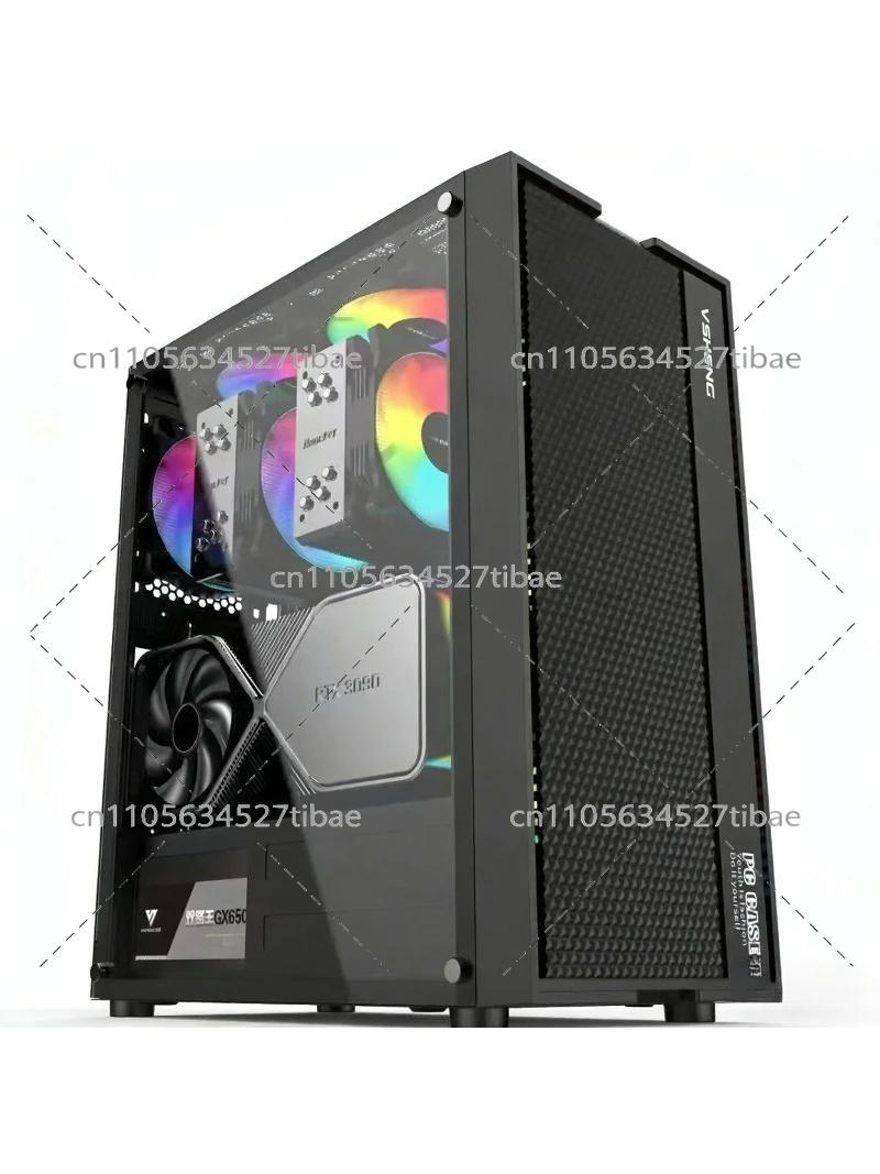 Atx Case - Black E-ATX Computer Case with Glass