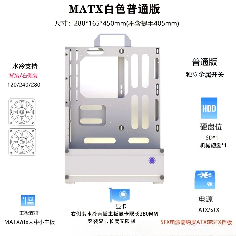 Open Chassis 240/360 Water-Coo - đánh giá và giá Atx Case