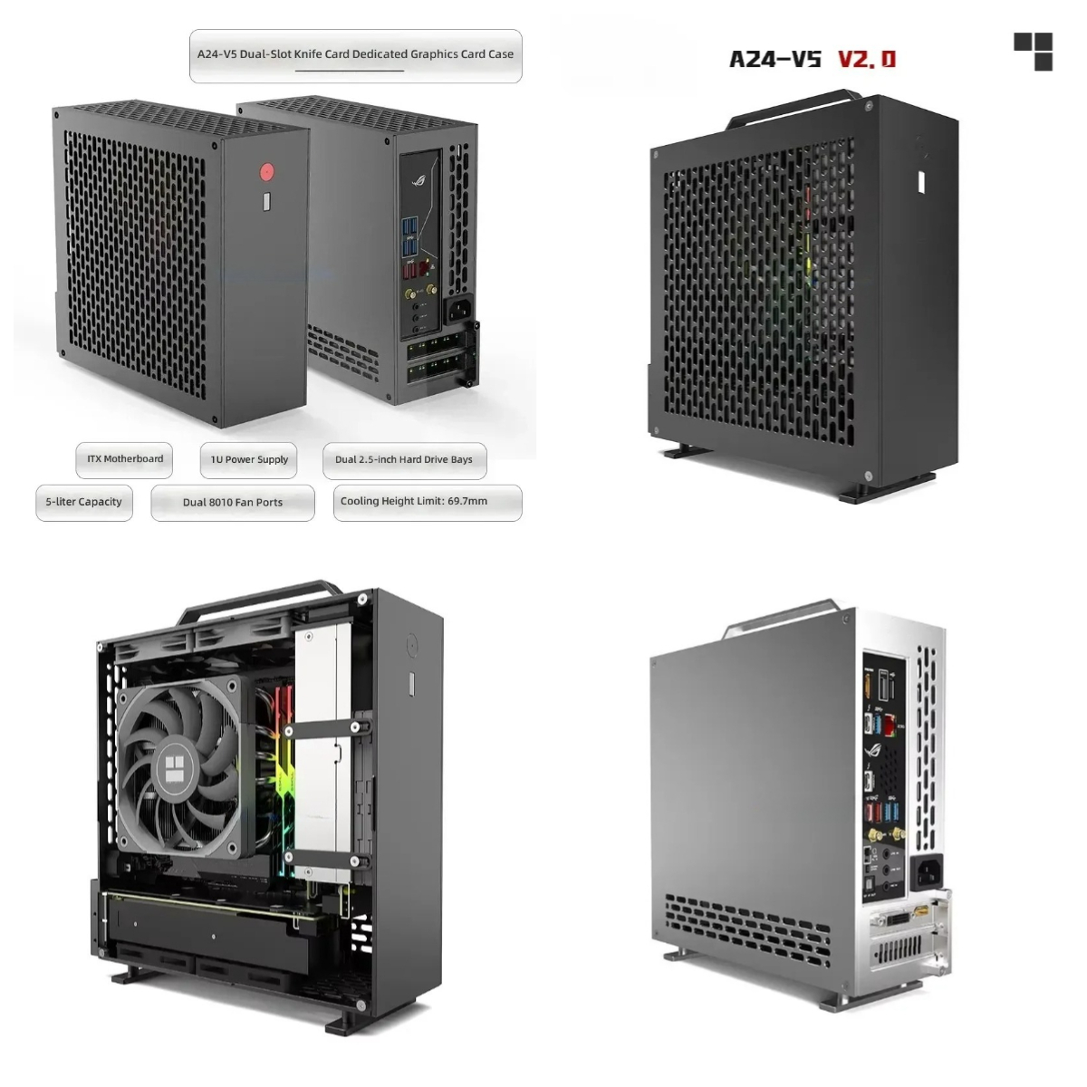 5 Litre Mini A24-V5 2.0 Dual S - đánh giá và giá Pc Chassis