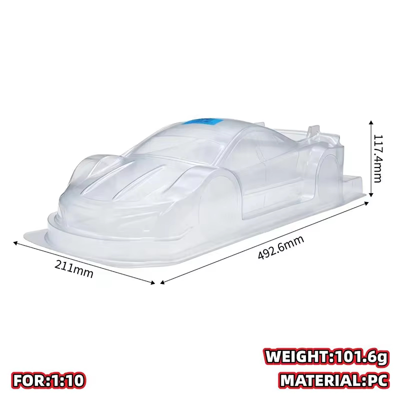 1Pc 1/10 190mm Clear Unpainted - đánh giá và giá Pc Chassis