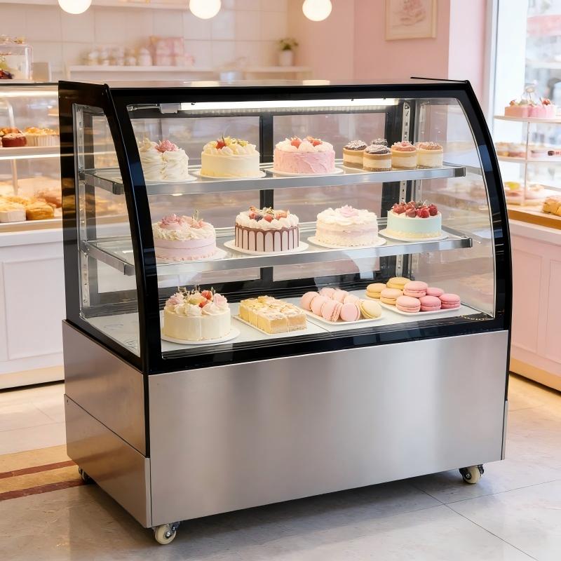 2 Tier Commercial Cake Display - đánh giá và giá Case Fans