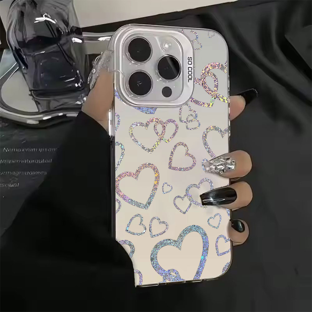 Colorful Heart Print Case For  - đánh giá và giá Matte Pc Case