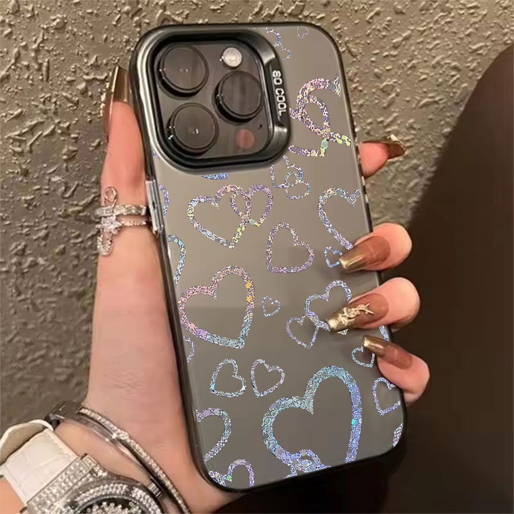 Colorful Heart Print Case For  - đánh giá và giá Matte Pc Case